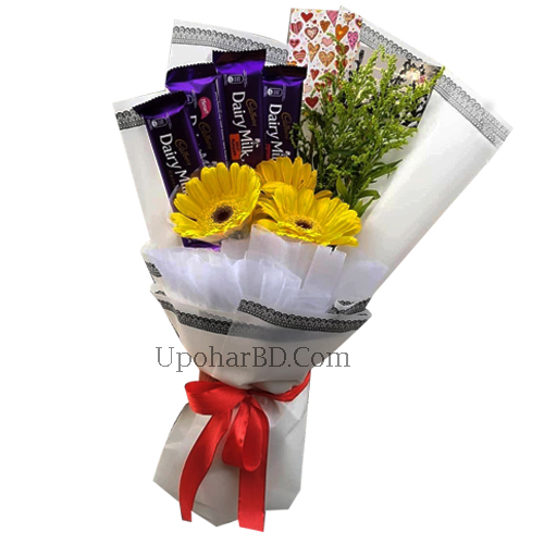 Gerbera chocolate bouquet